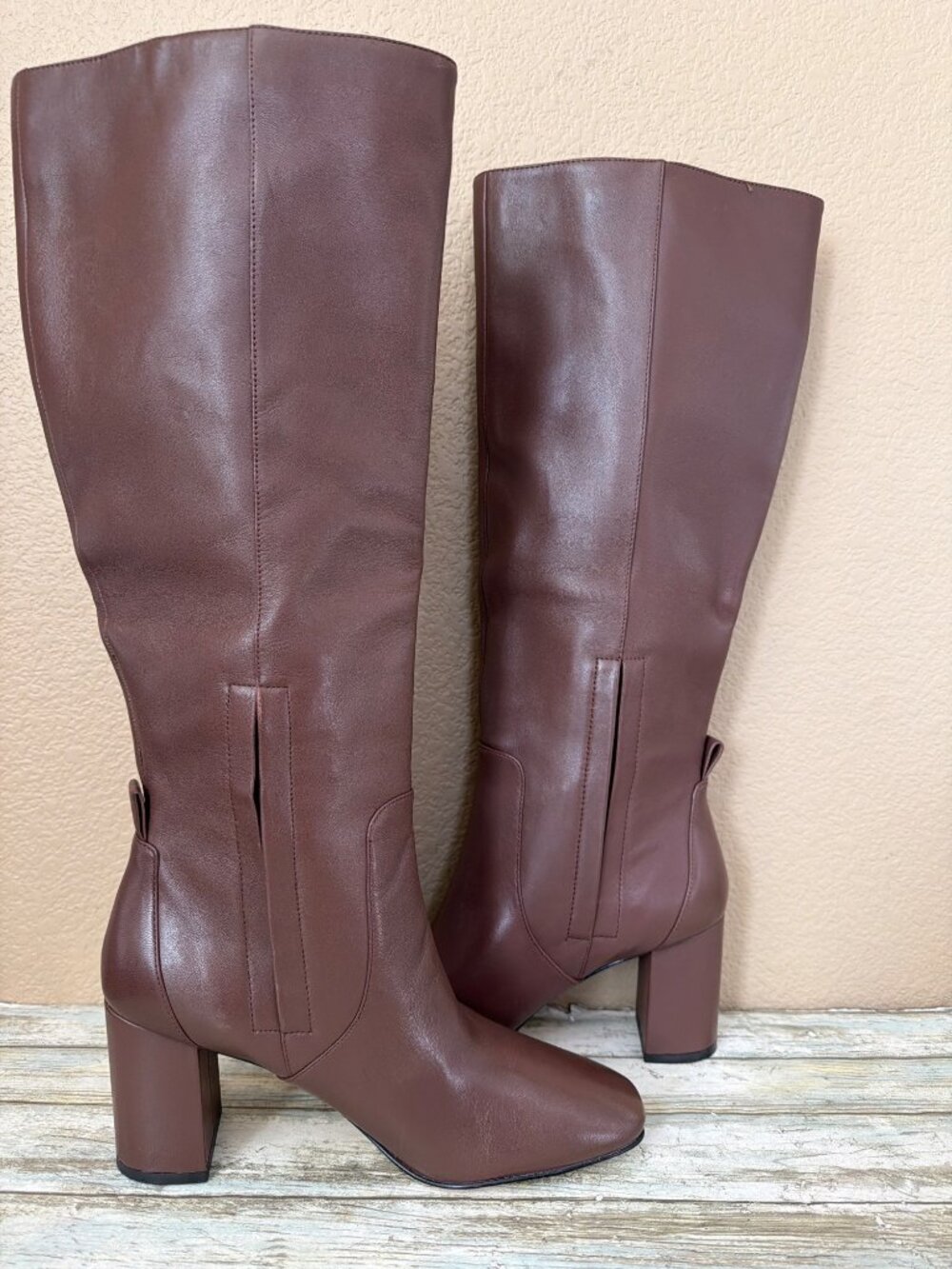Cole Haan Chrystie Grand 360 Leather Knee High Boots Brown 7.5B NWOB - Picture 2 of 16